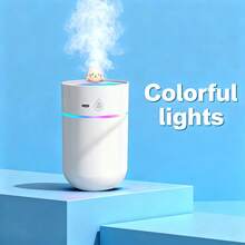 1pc Humidifier, Usb Plug-In Mini Humidifier, Colour Led Light Source Humidifier, Can Be Added With Aromatherapy To Make An Aromatherapy Machine. Powered By Usb,Humidificateur D Air