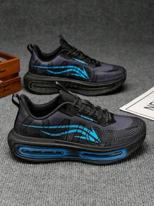 L.S.W.P Men's Running Shoes, Featuring Breathable Mesh Design For Maximum Comfort. Outdoor Shock-Absorbing Running Shoes With High-Rebound Cushioning Technology For Smooth And Comfortable Running, Enhanced Support, Fashionable White Design Suitable For Sports Performance And Everyday Wear