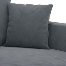 vidaXL 2-Sitzer-Sofa Dunkelgrau 120 Cm Samt - Grau - Übersicht 6