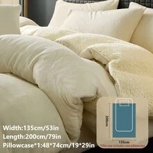 2/3pcs Duvet Cover Set, Winter Warm, Ultra-Soft, Fluffy, Crystal Velvet, Anti-Static, Skin-Friendly, Fade-Resistant, Fits Twin/Full/Queen/King Size, Machine Washable For Bedroom Home And Student Dorm, Luxury Bedding Set, Autumn Decor, Winter Decor
