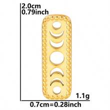 2pcs Heart Lock & Crescent Moon Pendant, 304 Stainless Steel Charm Jewelry Making Supplies, Witch Heart Moon Pendant, DIY Necklace, Keychain, Earrings, Bracelet Decoration, 18k Plated PVD, Unisex