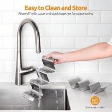 Stainless Steel Taco Racks: Soft And Hard Taco Racks Oven Metal Tortilla Tray Plate Holder Set With Handles And Rounded Curves (Set Of 4) - Silver - View 9