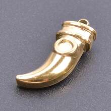 2pcs Heart Lock & Crescent Moon Pendant, 304 Stainless Steel Charm Jewelry Making Supplies, Witch Heart Moon Pendant, DIY Necklace, Keychain, Earrings, Bracelet Decoration, 18k Plated PVD, Unisex