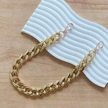 Metallic Shiny Bag Chain Strap Extender - Gold - View 1
