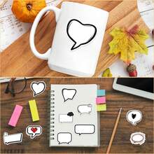 50 件黑白泡沫相框贴纸美观乙烯基贴纸高品质贴纸贴花剪贴簿、日记本、笔记本电脑、保险杠、滑板、水瓶、电脑、手机贴纸可以为您的生活带来很多乐趣，是送给成人的完美礼物 - 彩色 - 查看 8