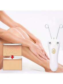 YADORNOS 1入組電動去毛器，專為女性面部去毛，可攜式USB減毛器，適用於唇部，下巴，腋下，桃絨絨，手指，手臂，腿部和身體