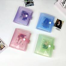 1 Album ảnh 3 inch, Bìa rời đựng ảnh trong suốt màu sáng dễ thương, Sổ dán nhãn nhỏ, Dễ tự làm, Hai mặt 30 trang với 60 ngăn, Khóa bấm, Chất liệu PP, Nhẹ và di động, Thích hợp để lưu trữ Thẻ ảnh KPop, Ảnh, Thẻ trò chơi, Thẻ ID, Thẻ tín dụng, Thẻ ngân hàng, v.v. - Trong sáng - Xem 2
