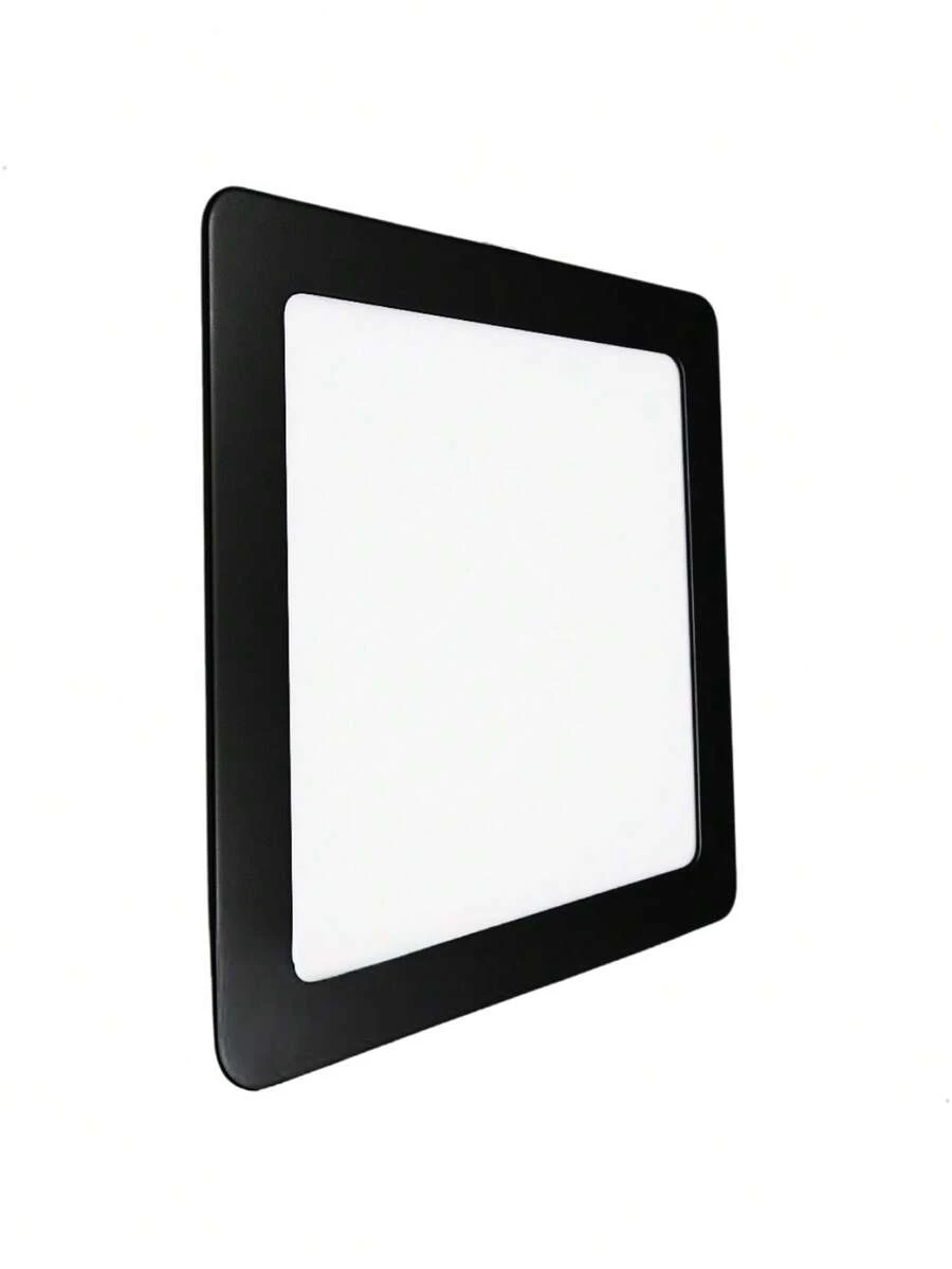 Luminária LED Embutir Quadrada 18W 6500K Preto Fosco - Preto - Visão 1