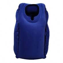 Neck Pillow Suitable For Gaming,Airplane Inflatable Travel Pillow, Travel Essential, Suitable For Long-Distance Flights, Cars, Buses, Trains, Office Naps, Comfortable Support For The Head And Neck, Small Size And Foldable, Suitable For Gifts - Blue - View 3