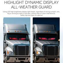 Reletech Car LED Flexible Soft Screen Advertising Display - USB Powered Car Ambient Light With APP & Bluetooth Control, Demon Eye Design For Store Window Decor