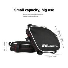 A Pair Motorcycle Frame Crash Bars Bag Repair Tool Placement Bags Storage Travel Tool Package Fit For BMW R1200GS LC R 1200GS Adventure (2005-2023)