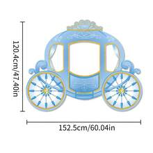 公主主题生日派对装饰、公主马车拍照道具、公主派对背景幕布、公主主题门牌装饰、婴儿派对拍照背景、派对用品 - 彩色 - 查看 11