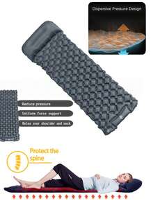 1 Stück Bestseller Breit-Aufblasbare Matratze, tragbare Camping Aufblasbare Matte, Outdoor Fußpedal Aufblasbare Matte, Outdoor Zelt Matratze