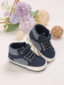 أحذية رياضية كاجوال للأطفال الرضع من عمر 0-1 سنة، أحذية ناعمة القاع - الأزرق - مشاهدة 5