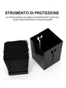 1 cutie neagră multifuncțională pentru foarfece, cutie de depozitare pentru foarfece rezistentă la zgârieturi pentru saloane, organizator de birou pentru foarfece și piepteni, păr, călătorie, produse pentru păr, instrumente pentru păr, articole pentru păr, frizerie, accesorii pentru frizerie, frizerie, echipamente de coafură - Multicolor - Vizualizare 3