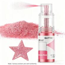 Cake Decorations Glitter, Baking Decor Accessories, DIY Craft Glitter Spray, Baking Glitter Decorations, Party Decor Supplies, Wedding Decor Set, Birthday/Thanksgiving Gift (Stickers Random)