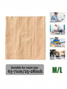 1pc Men'S Waist Trainer - Breathable High-Stretch Fabric, Seamless Design For All-Day Comfort & Light Compression, Slimming Waist Cincher For Casual Attire, Hand Wash Only, Waist Trainer For Men, Sleek Design, Comfortable Fit - Waist Belt - View 11