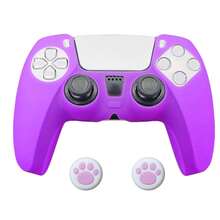 一套手柄保护套，包含1个手柄套和2个摇杆帽，防滑纹理设计，防滑、防汗、防刮擦，增强握持感 - 彩色 - 查看 9