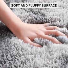 8x10 Area Rugs For Living Room, Ultra Soft Large Shag Black Bedroom Rug Upgrade Non-Slip Plush Modern Fluffy Carpet For Kids Boys Girls Room Home Decor Aesthetic - 紮染水灰 - 查看 6