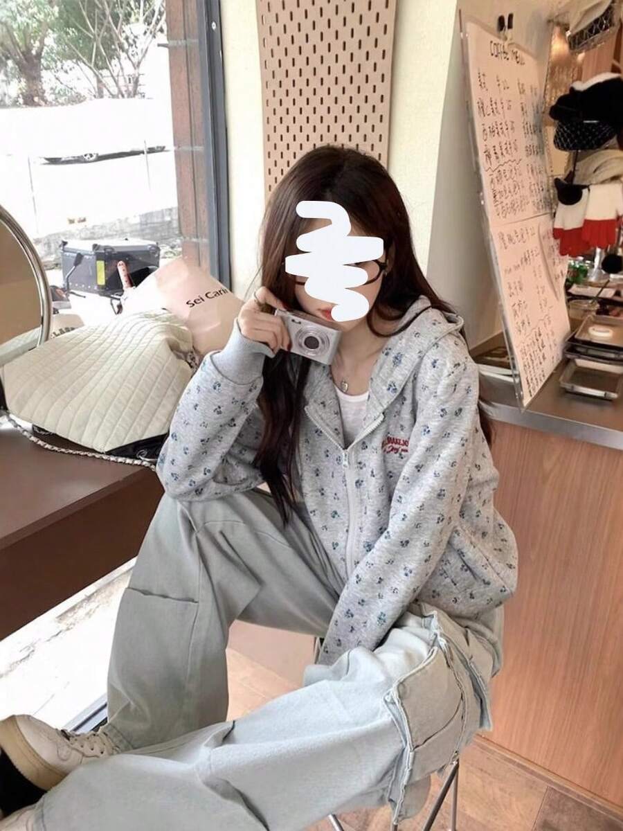 Women Sweatshirts - Xám - Xem 1