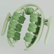 26-Round Leg Massager With Circular Leg Clamp Rollers Leg Shaper & Calf Muscle Relaxation Massage Tool Yoga Wheel - [Green]26-wheel Leg Clamp - View 2