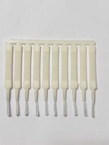 10pcs Shower Head Cleaning Brush, White Multi-Functional Shower Head Crevice Cleaning Brush, Household, Bathroom Accessories - White - View 13