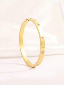 Set de 5 piezas de pulseras de acero inoxidable personalizadas y de colores variados, de diseño único, versátil y elegante, una opción de regalo ideal y resistente al desgaste - Multicolor - Ver 17