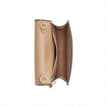 Coach Mini-Geldbörse 10 mit Herz-Muster & Signature Segeltuch - PVC und Leder Umhängetasche in Hellkhaki/Kreide Weiß CP473-IMOTV