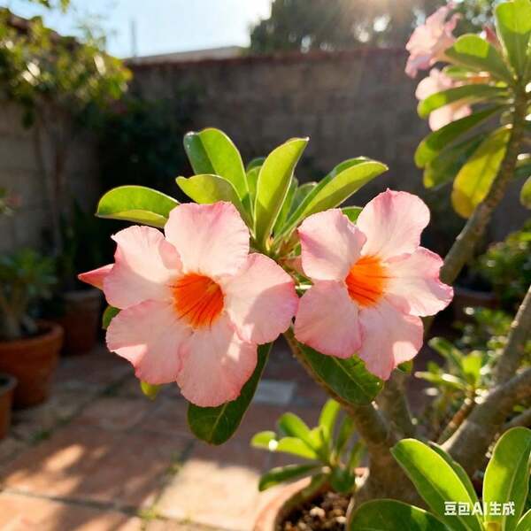 98pcs Desert Rose Flower Seeds Garden Flower Seeds Outdoor Boundary Line Planting Continuous Linear Flower Shape Decorate Edges and Form Natural Divisions