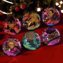 2025新款热销单件装，怪物8号动漫周边反光闪光徽章卡夫卡·雷诺·米娜金属胸针可咀嚼吊坠，史迪奇玩具，旅行玩具，课堂减压玩具，迷你小物，洗澡玩具，圣诞文具，压力球，生日礼物，圣诞礼物，万圣节礼物，完美礼物，礼品 - 彩色 - 查看 4