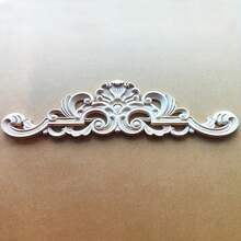 2pcs Unfinished Wooden Carved European Retro Decorative Appliques, Featuring Intricate European Relief Patterns, Suitable For Cabinets, Doors, Furniture, Accent Walls, Entryways, Stairways, Christmas Decor, DIY Decoration, Architectural Trim - Multicolor - View 3