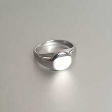 Men's Minimalist Small Round Silver Ring In 316L Stainless Steel - Bạc - Xem 1