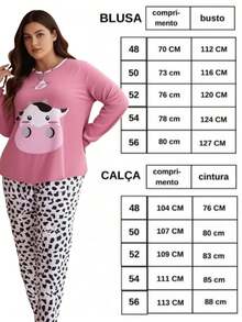 Women's Long Winter Pajamas With Printed Quality Knitwear - 藍色 - 查看 3