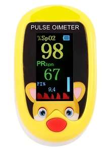 Oxímetro Pediátrico Digital Recargable Dedo con Alarma USB-C, monitor presion, scanner, infantil, kids, bpm, Barra de pulso, Oximetria, PI, SpO2 - Amarillo - Ver 5