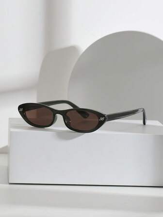 Gafas de moda con marco pequeño y borde estrecho, estilo callejero versátil y personalizado para mujer, con lentes de policarbonato, para todas las estaciones