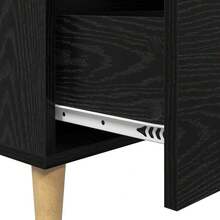 vidaXL Sideboard Schwarz Eichen-Optik 34 x 69,5 x 90 cm Holzwerkstoff