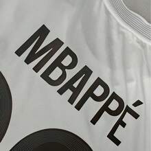 2025 2026 Real Madrid Home White #10 Mbappe Short Sleeve ,Fan Version Casual Sportswear,Breathable Quick Drying - trắng - Xem 3