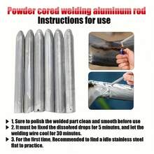 Low Temperature Welding Rods-Fast Melting Powder Core,Suitable For Welding,Electric Soldering Iron,Copper,Iron,Aluminum- Suitable For Pipes, Metal Repair,DIY Welding Projects,Easytouse,Highperformance Electrodes,Welding Electrodes,Metal Repair Kits - 18PCs - View 6