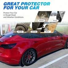 4er-Set Spritzschutzlappen aus Polypropylen, für vorderen und hinteren Radschutz von Autos, geeignet für alle Wetterbedingungen, einfache Montage, universell passend für Kompaktwagen und kleine Fahrzeuge, kompatibel mit Europa und weiteren Regionen mit Vorder- und Hinterradschutz - Spritzschutzdesign für schwere Bedingungen, Konstruktion für alle Wetterverhältnisse, präzise Passform für Autos, SUVs, Lkw - Einfach zu installieren, passend, bietet Rundumschutz gegen Schnee, Schlamm, Kies und Staub - Aerodynamische Radkasten-Schutzbleche, erhöhen die Sicherheit, Autokotflügel - Verschiedenfarbig - Übersicht 4