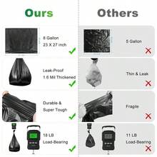 Portable Toilet Bags - 8 Gallon Camping Toilet Bags, Travel Potty Bag Portable Toilet, Thickened Camp Toilet Waste Bags 5 Gallon Bucket Toilet, Compostable Trash Bags - 25 PCS - View 4
