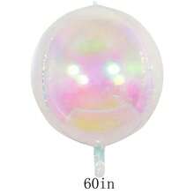 60in/50in/32in/10in Oversized Colorful 4D Balloon, Suitable For Weddings, Birthdays, Anniversaries, Fashion Parties, Back To School, Summer Parties, New Year, Christmas Decorations