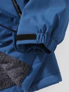 New Thermal Lined Thickened Outdoor Jacket For Men, Suitable For Autumn/Winter - Blue - View 4