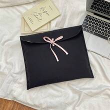 1 件芭蕾舞风格笔记本电脑/平板电脑保护套，带可拆卸粉色蝴蝶结 - 轻盈绗缝天鹅绒保护套，笔记本电脑包，笔记本收纳包，女士旅行必备 - 彩色 - 查看 18