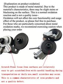 重型金属切割钻头附件 - 手动钻床剪板机，无需组装，用于切割薄板、铝、钢、铁 - 兼容标准钻床 - 工业车间和 DIY 项目，金属加工工具，坚固的工具设计，耐用的结构，铝切割，紧凑的设计，高强度材料，钣金剪，家庭车间用户 - 彩色 - 查看 9