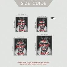 1 pièce Affiche de film "Le monde est à toi" Peinture de Tony Montana Impression sur canevas Décoration murale pour le salon Décoration de la maison