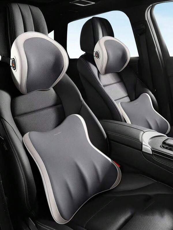 وسادة رقبة من الرغوة الذاكرة للسيارة، وسادة دعم أسفل الظهر للسيارة والمنزل ومكتب