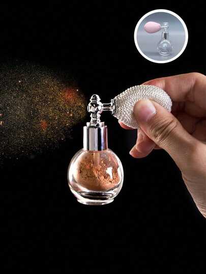 Shimmering Highlighter Spray, Suitable For Face And Body, Stage Makeup, Women's Music Festival Shimmering Makeup Essential, Star-Shaped Highlighter Spray - Mixed Color Body Glitter, Suitable For Performances, Parties And Shimmering Makeup - Locks In Collarbone And Skin Radiance, Travel Essential For Travel And School