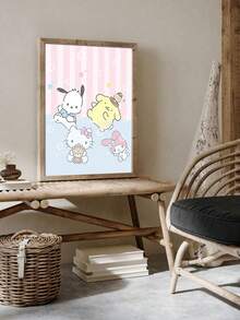 1 件无框 Sanrio 可爱海报家居装饰高品质印刷品，经典装饰艺术风格，可直接悬挂于客厅、卧室、节日派对和室内装饰、电影墙壁艺术、卧室艺术品、精致美学、纹理饰面 - 彩色 - 查看 30