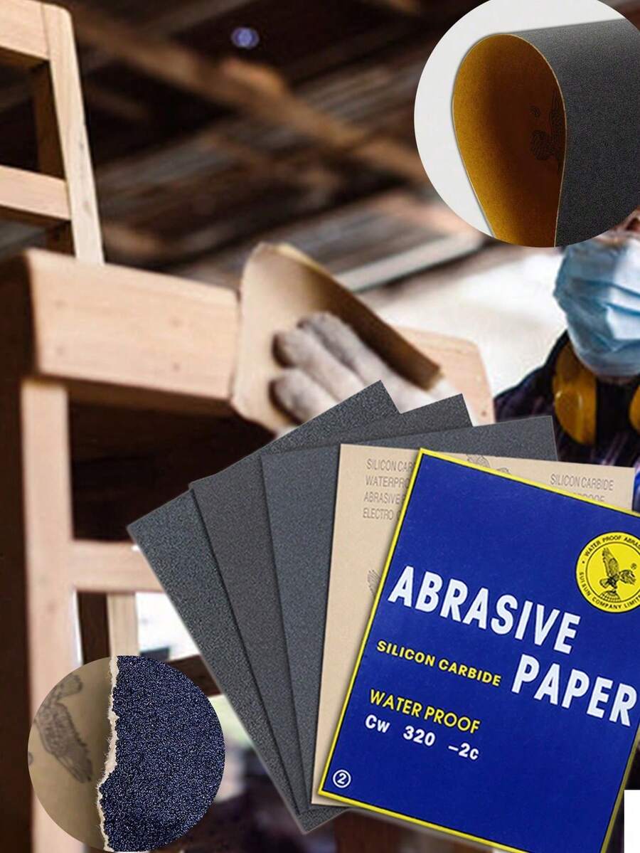 Papel de lija de marca Eagle genuino, papel abrasivo para pulir con agua para lijar pintura de coche, jade, palisandro, hojas de lijado fino de 2000 granos