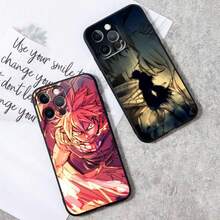 Anime Fairy Tail Comics Covercompatible with  Apple  16 15 14 13 12 11 XS XR X Pro Max Plus Mini Black TPU Phone Case,Covercompatible with  17 Hülle, 17 pro Hülle, 17 promax Hülle